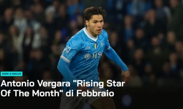 开云体育-官方：那不勒斯中场维尔加拉被评为意甲2月最佳U23球员