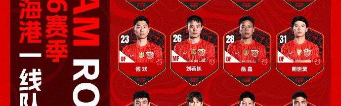 海港新赛季名单：武磊7号、克劳德8号、蒯纪闻47号，无梅伦多